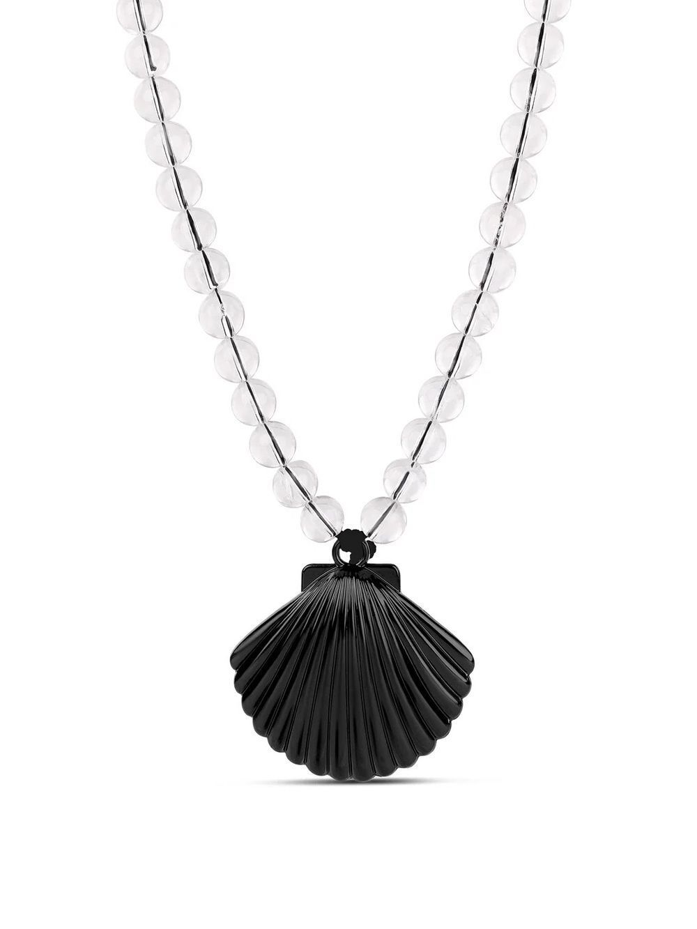 Midnight Beaded Shell Necklace